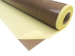 BEIGE ADHESIVE PTFE FIBERGLASS FABRIC thick. 0,126mm H=1000mm