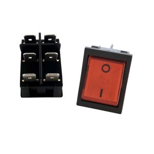 INTERRUPTEUR A TEMOIN ROUGE POUR CHAUDIERE 6 COSSES