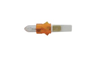 BULB SOLVENT PASSAGE SIGHT GLASS 28V faston WITH ADAPTER