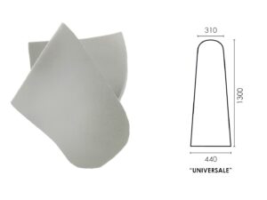 "UNIVERSAL" MOD. FOAMED RUBBER thick. 10mm 1300x440x310mm