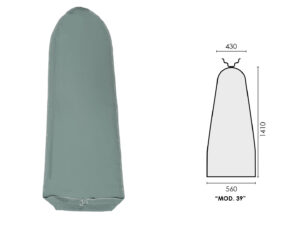 GREEN POLYESTER COVER (mod.39) 1410x560X430mm M.0981