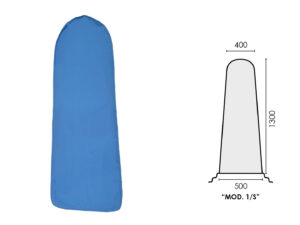 AZURE POLYESTER COVER (mod.1/S) 1300x500x400mm UNIVERSAL back
