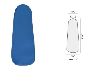 AZURE POLYESTER COVER (mod.2) 1300x500x400mm TWO POINTS