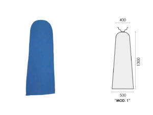HOUSSE STRETCH AZUR (mod.1) 1300x500x400mm UNIVERSELLE