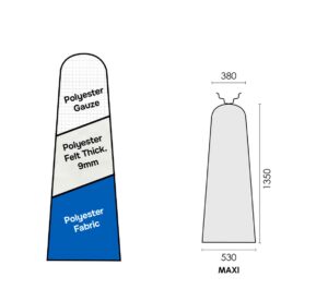 AZURE "REGULAR" PRONTO-STIR 1350x530x380mm MAXI