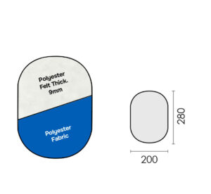 PRONTO-STIR "NORMAL" AZUL 280x200mm PARA TAMPONE