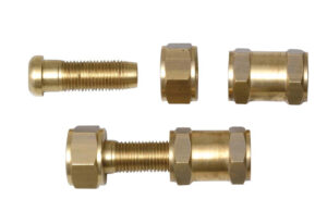 RACCORD COMPLET 3 PIECES POUR TUYAU PTFE REVETU INOX 1/2"