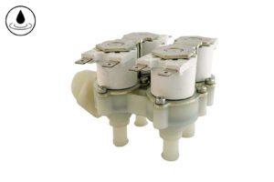 ELECTROVALVULA AGUA RPE 3/4"M. - 4 RACORD TUBO Ø 12mm ANGULO