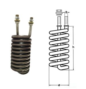 SERPENTINE PM35 R 3/4" H=580mm Ø 205mm