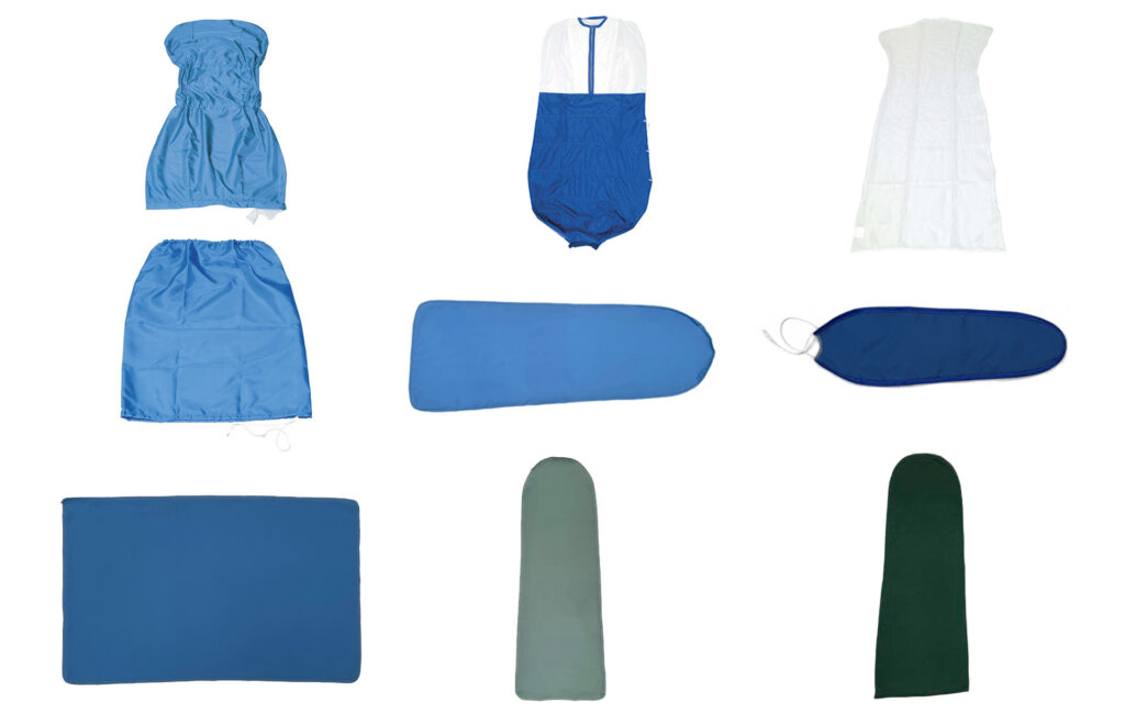 B - Molle, ganci, imbottiture sagomate, camiciotti, teli, pronto-stir / prontotop, placche