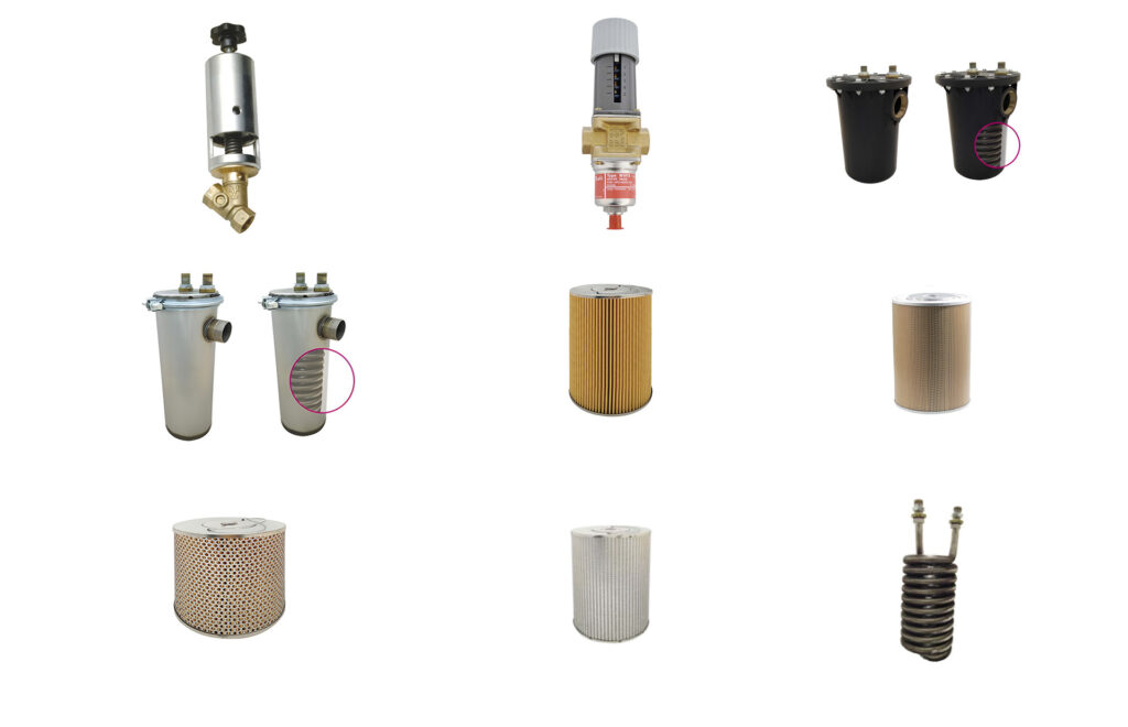 P - Componenti lavasecco