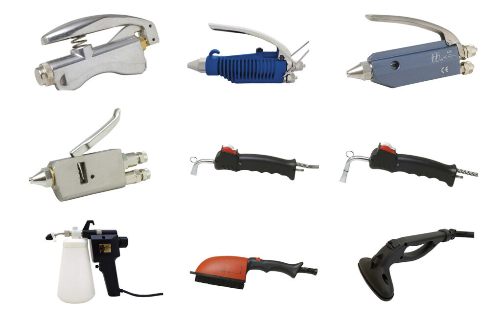 T - Pistole, spazzole vaporizzanti e ricambi