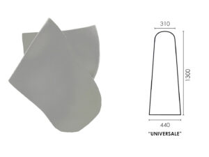 GOMMASCHIUMA MOD. "UNIVERSALE" 1300x440x310mm spess. 10mm