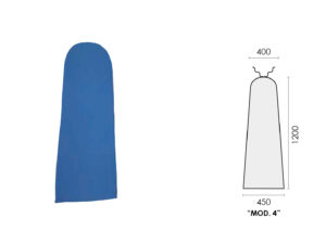 TELO STRETCH AZZURRO (mod.4) 1200x450x400mm UNIVERSALE