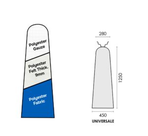 PRONTO-STIR AZZURRO "NORMALE" 1250x450x280mm UNIVERSALE
