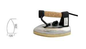 FERRO ELETTRICO MAXI LEMM Kg. 4,700 (PIASTRA OTTONE)