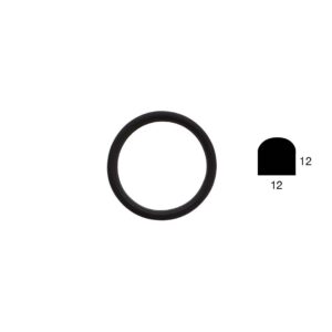 GUARNIZIONE TONDA ERCLOR OBLO' DISTILLO BOWE 142x118x12x12mm