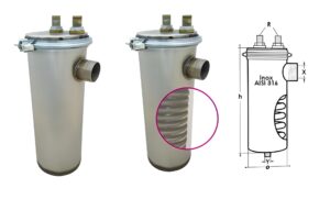 CONDENSATORE COMPLETO INOX
