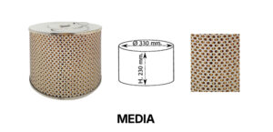 CARTUCCIA MEDIA CON LAMIERA FORATA