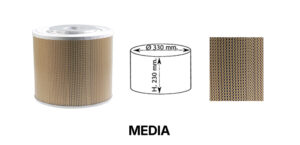 CARTUCCIA MEDIA CON RETE METALLICA