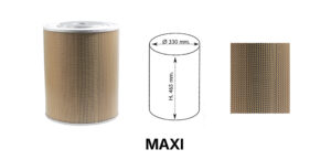 CARTUCCIA MAXI CON RETE METALLICA