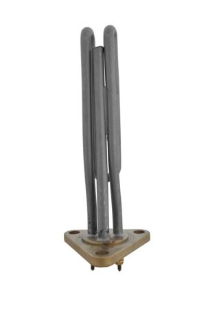 RESISTENZA C/FL. TRIANGOLARE 78mm W. 1500 CON PORTASONDA L=170mm Øf 10mm GT Ø 7mm